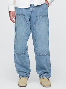 NWT! GAP UltraSoft Baggy Jeans in Medium Wash